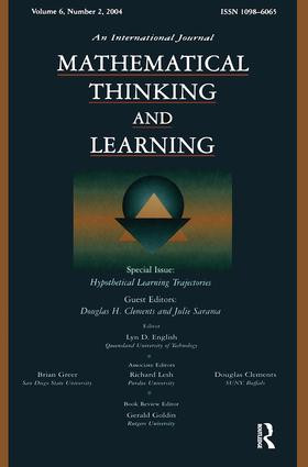 Hypothetical Learning Trajectories (A Special Issue of Mathematical Thinking and Learning) by Douglas H. Clements, Julie Sarama, 9780805895445
