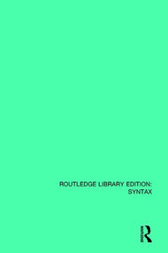 An Introduction to Transformational Syntax - 9781138207660 by Roger Fowler, 9781138207660