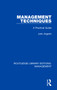 Management Techniques (A Practical Guide) - 9780815366379 by John Argenti, 9780815366379
