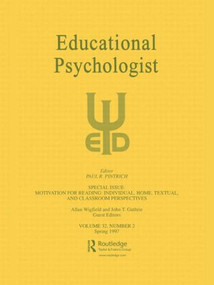 Motivation for Reading: Individual, Home, Textual, and Classroom Perspectives (A Special Issue of educational Psychologist) - 9780805898729 by Allan Wigfield, John T. Guthrie, 9780805898729