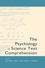 The Psychology of Science Text Comprehension - 9781138833401 by José Otero, José A. León, Arthur C. Graesser, 9781138833401