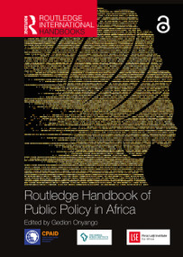 Routledge Handbook of Public Policy in Africa by Gedion Onyango, 9780367699208
