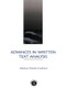 Advances in Written Text Analysis - 9780415095204 by Malcolm Coulthard, 9780415095204