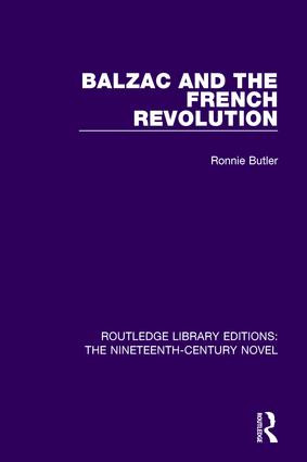 Balzac and the French Revolution - 9781138674271 by Ronnie Butler, 9781138674271