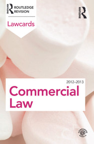 Commercial Lawcards 2012-2013 by Routledge, 9780415683296