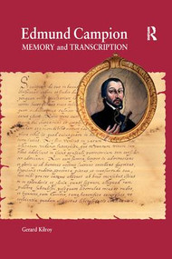 Edmund Campion (Memory and Transcription) - 9781138231740 by Gerard Kilroy, 9781138231740
