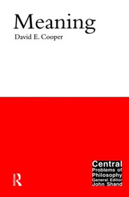 Meaning - 9781902683768 by David E. Cooper, 9781902683768