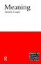 Meaning - 9781902683768 by David E. Cooper, 9781902683768