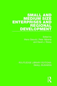 Small and Medium Size Enterprises and Regional Development - 9781138682795 by Maria Giaoutzi, Peter Nijkamp, David J. Storey, 9781138682795