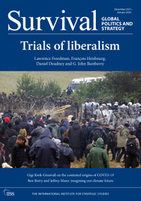 Survival December 2021-January 2022: Trials of Liberalism by The International Institute for Strategic Studies (IISS), 9781032018362