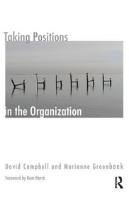 Taking Positions in the Organization - 9781855753846 by David Campbell, Marianne Groenbeck, 9781855753846