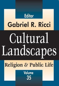 Cultural Landscapes (Religion and Public Life) - 9781412805988 by Gabriel R Ricci, 9781412805988