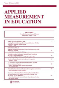 Vertically Moderated Standard Setting (A Special Issue of applied Measurement in Education) by Gregory J. Cizek, 9780805894882