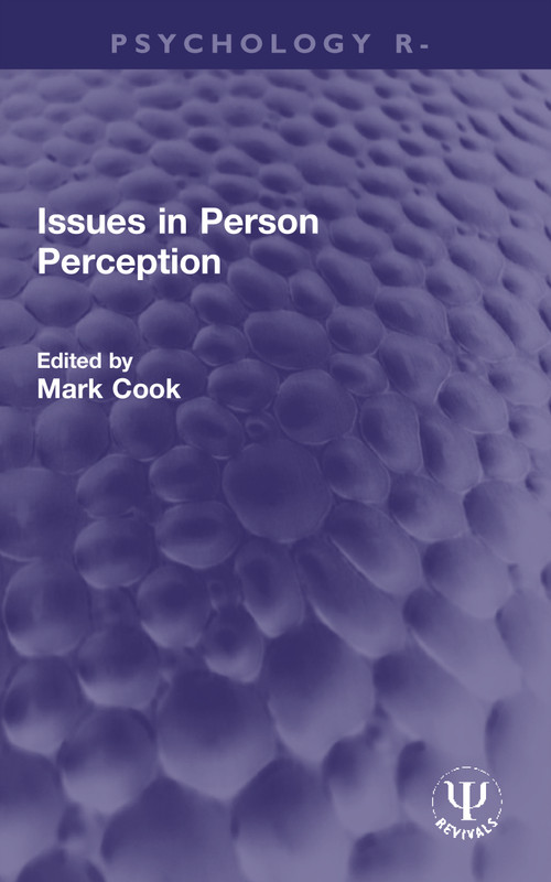 Issues in Person Perception by Mark Cook, 9781032003955