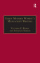 Early Modern Women's Manuscript Writing (Selected Papers from the Trinity/Trent Colloquium) - 9781138257481 by Jonathan Gibson, Victoria E. Burke, 9781138257481