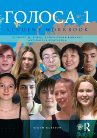 Golosa (Student Workbook, Book One) by Richard Robin, Karen Evans-Romaine, Galina Shatalina, 9780367612894