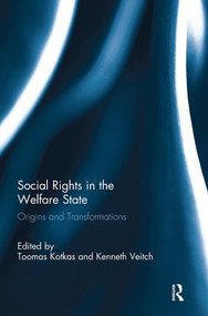 Social Rights in the Welfare State (Origins and Transformations) - 9781138333437 by Toomas Kotkas, Kenneth Veitch, 9781138333437