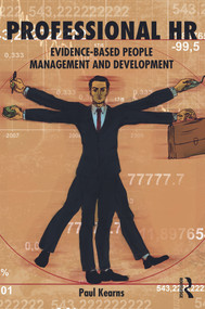 Professional HR (Evidence- Based People Management and Development) - 9780415632324 by Paul Kearns, 9780415632324