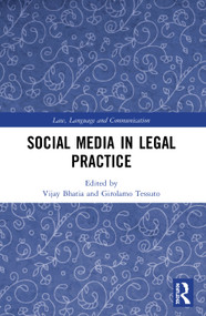 Social Media in Legal Practice - 9780367507596 by Vijay Bhatia, Girolamo Tessuto, 9780367507596