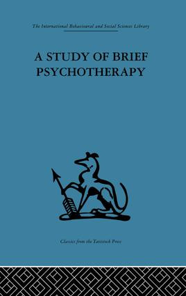 A Study of Brief Psychotherapy by D. H. Malan, 9781138875944