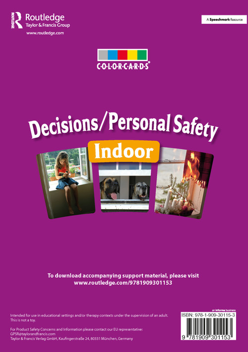 Decisions / Personal Safety - Indoors: Colorcards by Speechmark, 9781909301153