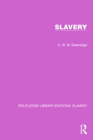 Slavery - 9781032313344 by C.W.W. Greenidge, 9781032313344