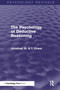 The Psychology of Deductive Reasoning (Psychology Revivals) - 9781848723160 by Jonathan Evans, 9781848723160