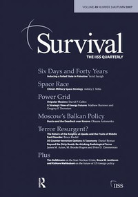 Survival 49.3 (Survival 49.3 Autumn 2007) by Dana Allin, 9780415440295
