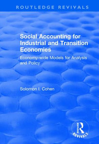 Social Accounting for Industrial and Transition Economies - 9781138742628 by Solomon Cohen, 9781138742628