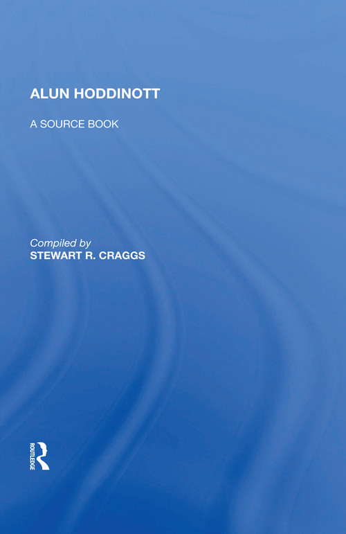 Alun Hoddinott (A Source Book) - 9781138618831 by R. Craggs Stewart, 9781138618831