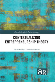 Contextualizing Entrepreneurship Theory - 9781032174471 by Ted Baker, Friederike Welter, 9781032174471