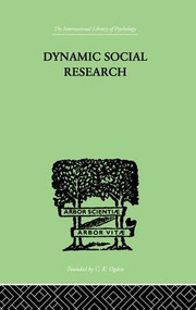 Dynamic Social Research - 9781138875746 by John J & Lindeman Hader, 9781138875746