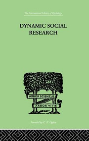 Dynamic Social Research - 9781138875746 by John J & Lindeman Hader, 9781138875746