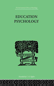 Education Psychology (BRIEFER COURSE) by E L Thorndike, 9781138875197