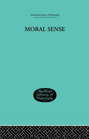 Moral Sense by James Bonar, 9781138870826