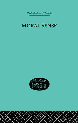Moral Sense by James Bonar, 9781138870826