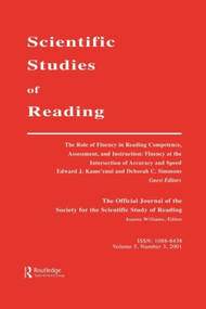 The Role of Fluency in Reading Competence, Assessment, and instruction by Edward J. Kame'enui, Deborah C. Simmons, 9780805897104