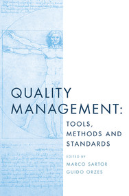 Quality Management (Tools, Methods and Standards) by Marco Sartor, Guido Orzes, 9781787698048