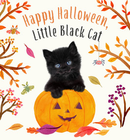 Happy Halloween, Little Black Cat (A Board Book) by Amanda Wood, Bec Winnel, Vikki Chu, 9781419771194