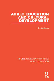 Adult Education and Cultural Development - 9781138368361 by David Jones, 9781138368361