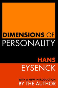 Dimensions of Personality - 9781560009856 by Martin Rein, Hans Eysenck, 9781560009856