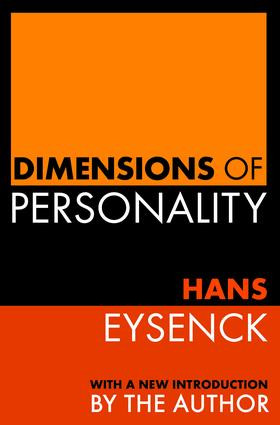 Dimensions of Personality - 9781560009856 by Martin Rein, Hans Eysenck, 9781560009856