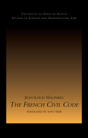 The French Civil Code by Jean-Louis Halperin, 9781844721313