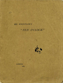 Mr. Whistler's Ten O'Clock by J. A. McNeill Whistler, Margaret Macdonald, 9781843680758