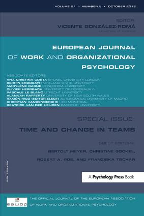 Time and Change in Teams - 9781848727755 by Bertolt Meyer, Christine Gockel, Robert Roe, Franziska Tschan, 9781848727755