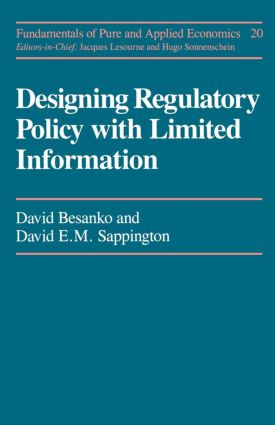 Designing Regulatory Policy by David Besanko, David E.M. Sappington, 9783718603855
