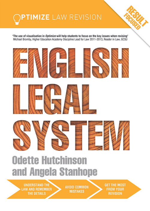 Optimize English Legal System by Angela Stanhope, Odette Hutchinson, 9780415702294