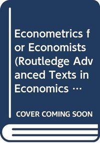 Econometrics for Economists by Gauthier Lanot, 9780415417945