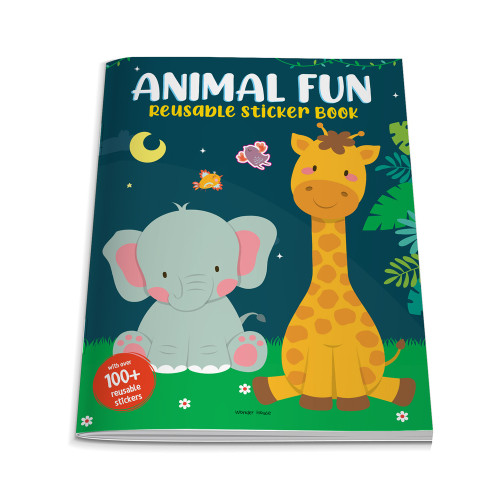 Animal Fun (Reusable Sticker Book) by Wonder House Books, 9789354405389