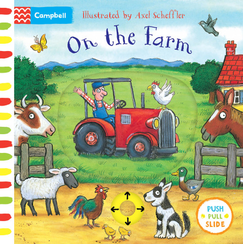 On The Farm (A Push, Pull, Slide Book) by Campbell Books, Axel Scheffler, 9781035033676